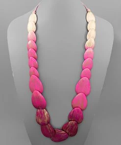 GOLDEN STELLA GRADUATED TEARDROP COLOR NECKLACE NECKLACES