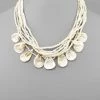 GOLDEN STELLA MULTI TEARDROP SHELL NECKLACE NECKLACES