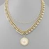 GOLDEN STELLA STAR 3 LAYER CHAIN NECKLACE NECKLACES
