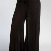 ELAN STRIPE ON STRIPE GAUZY WIDE LEG PANTS