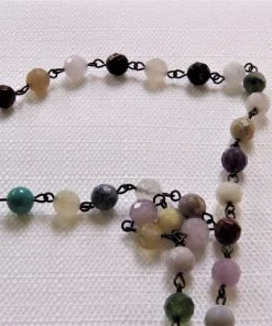 MELANIA CLARA STONE BEAD NECKLACE