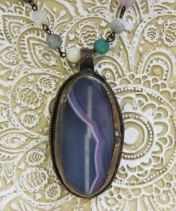 MELANIA CLARA STONE BEAD NECKLACE