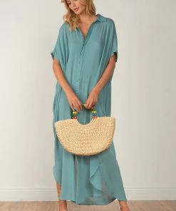 ELAN 'DON'T BE JADED" MAXI DRESS