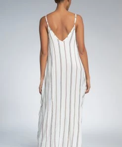 ELAN DRESSES GAUZY STRIPE MAXI DRESS 5 ELAN DRESSES GAUZY STRIPE MAXI DRESS
