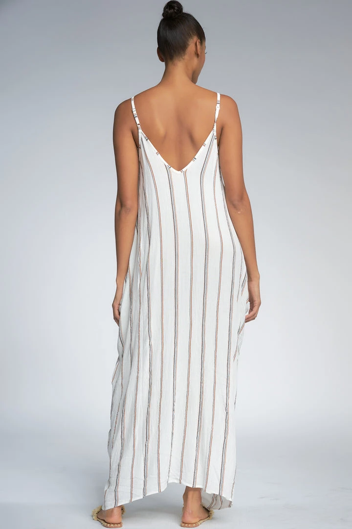 ELAN DRESSES GAUZY STRIPE MAXI DRESS 3 ELAN DRESSES GAUZY STRIPE MAXI DRESS