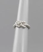 GOLDEN STELLA RINGS KNOT CUFF RING