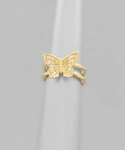 GOLDEN STELLA RINGS SMALL BUTTERFLY RING