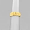 GOLDEN STELLA BRASS TEXTURED RING RINGS