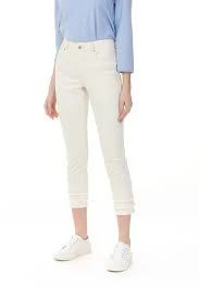 CHARLIE B PANTS 3 TIERED HEM ANKLE CAPRI PANT