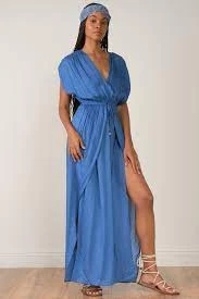 ELAN AZURE MAXI DRESS DRESSES
