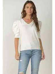ELAN ANGEL WING SLEEVE TEE SHIRT TOPS