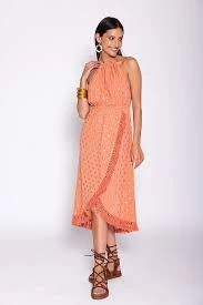 SUNDRESS ADELA TERRACOTTA HALTER DRESS