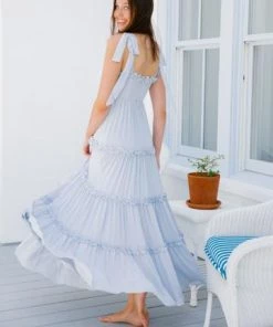 JUDITH MARCH BABY BLUE SKY MAXI DRESS DRESSES