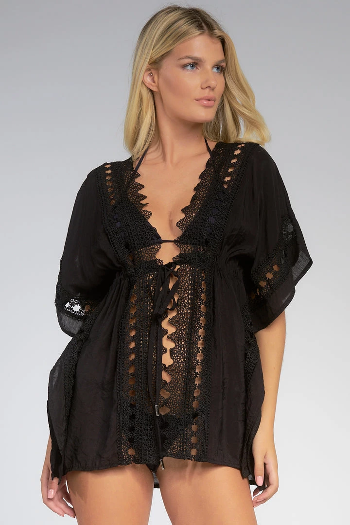 ELAN CROCHET COVER UP CARDIGAN SWEATERS 1 ELAN CROCHET COVER UP CARDIGAN SWEATERS
