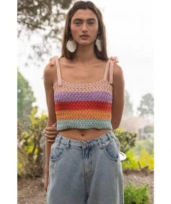 POL SLEAVELESS COLOR BLOCK SWEATER SWEATERS