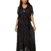 AMERICA & BEYOND DRESSES OBSIDIAN STRIPE MAXI DRESS