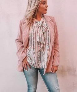 JUDITH MARCH OUTERWEAR BOSS CORDUROY BLAZER