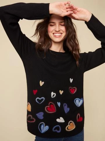 CHARLIE B SWEATERS FULL HEART SWEATER 1 CHARLIE B SWEATERS FULL HEART SWEATER