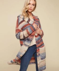 CHARLIE B SPACE DYED CARDIGAN SWEATERS