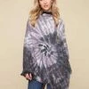 CHARLIE B TIE DYE PONCHO TOPS