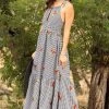 EVA FRANCO RED POPPY GINGHAM MAXI DRESS DRESSES