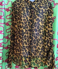 JOSEPH RIBKOFF SHEER POET BLOUSE