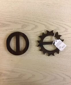 SUZI WOODEN BROWN BELT CINCHER