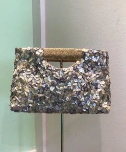 TIANA DESIGNS CUT OUT HANDLE CLUTCH HANDBAGS/LUGGAGE