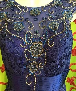 CHICAS FASHION ROYAL LACE AND DIAMOND GOWN