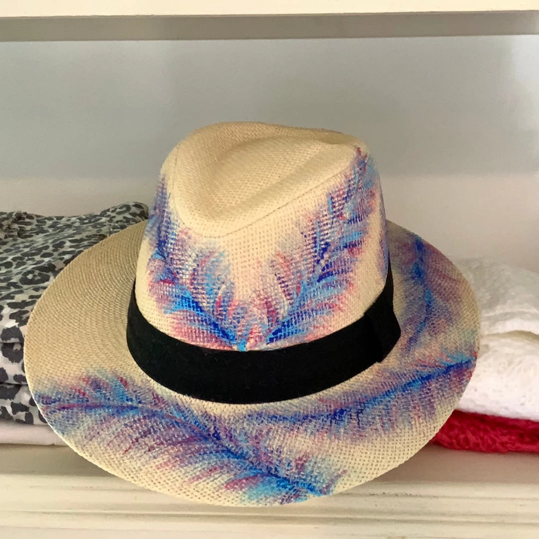 Alvilda Rodriguez HATS, HEADWEAR & HAIR ACCESSORIES HAND PAINTED HAT 5 Alvilda Rodriguez HATS, HEADWEAR & HAIR ACCESSORIES HAND PAINTED HAT