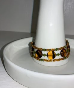 C&C BRACELETS AMBER GLASS BRACELET