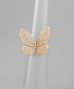 GOLDEN STELLA LARGE BUTTERFLY RING RINGS