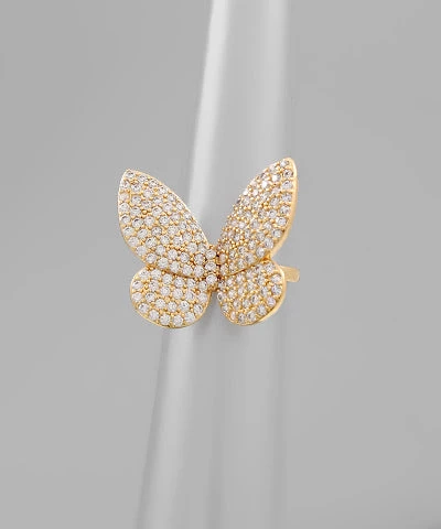 GOLDEN STELLA LARGE BUTTERFLY RING RINGS 1 GOLDEN STELLA LARGE BUTTERFLY RING RINGS