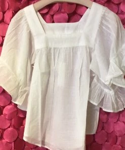 BeachLunchLounge TOPS FIFER APRON RUFFLE TOP