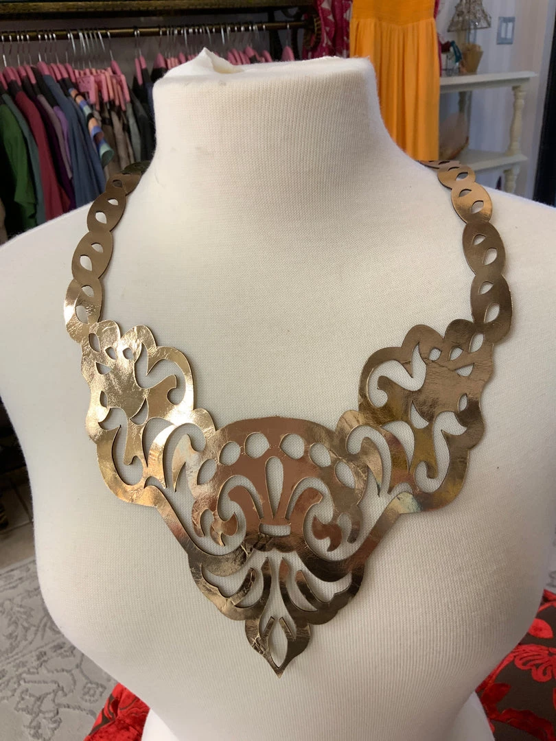 YADY BY VUMBI NECKLACES CAPE LEATHER LASER NECKLACE 2 YADY BY VUMBI NECKLACES CAPE LEATHER LASER NECKLACE