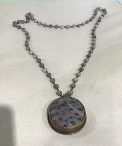 MELANIA CLARA STONE BEAD NECKLACE