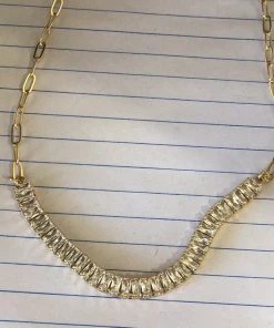 GOLDEN STELLA 1/4 BAGUETTE NECKLACE NECKLACES