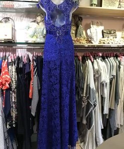 CHICAS FASHION ROYAL LACE AND DIAMOND GOWN