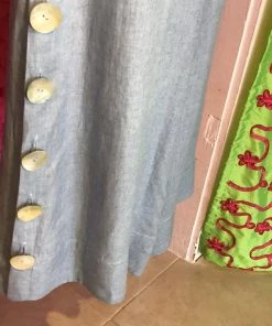 BLITZ RIESLING SIDE BUTTON LINEN PANTS