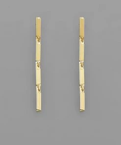 GOLDEN STELLA 4 BAR DROP EARRINGS