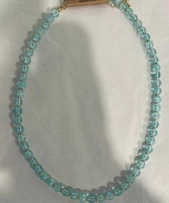 GOLDEN STELLA BLUE BEAD NECKLACE