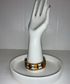 C&C BRACELETS AMBER GLASS BRACELET