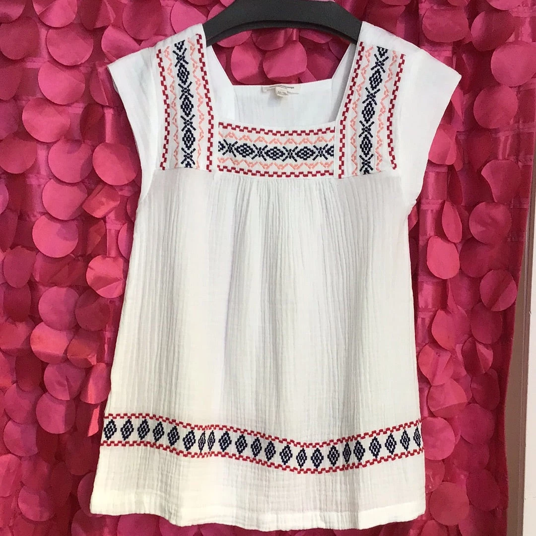 BeachLunchLounge GWYNETH EMBROIDERED TOP TOPS 1 BeachLunchLounge GWYNETH EMBROIDERED TOP TOPS