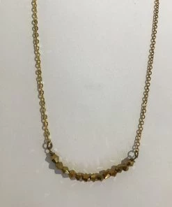 SUZI NECKLACES GOLD PLATED CHAIN BEADED NECKLACE