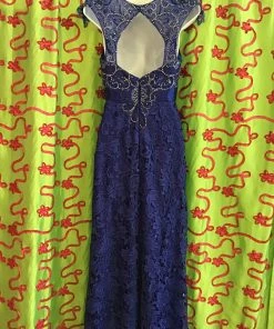 CHICAS FASHION ROYAL LACE AND DIAMOND GOWN