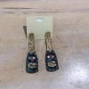 GOLDEN STELLA COLORFUL CHAMPAGNE BOTTLE EARRINGS