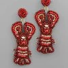 GOLDEN STELLA LOBSTER SEED BEAD EARRINGS
