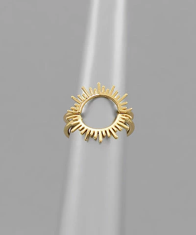 GOLDEN STELLA HALF SUNBURST RING SET 1 GOLDEN STELLA HALF SUNBURST RING SET