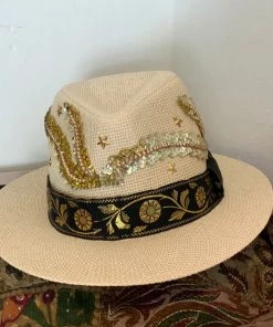 Alvilda Rodriguez HATS, HEADWEAR & HAIR ACCESSORIES HAND PAINTED HAT