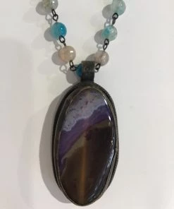 MELANIA CLARA STONE BEAD NECKLACE